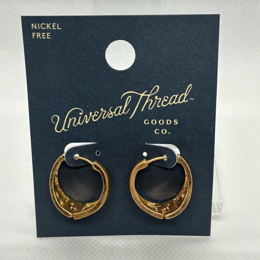 3For$20 Universal ThreadβGold Hoop Earrings with Textured Twist